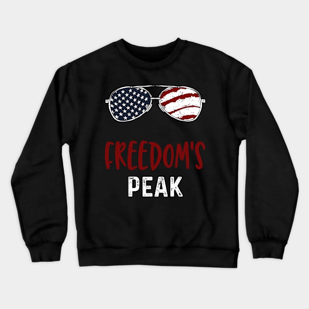 Freedom's Peak Crewneck Sweatshirt by Designs By Jnk5